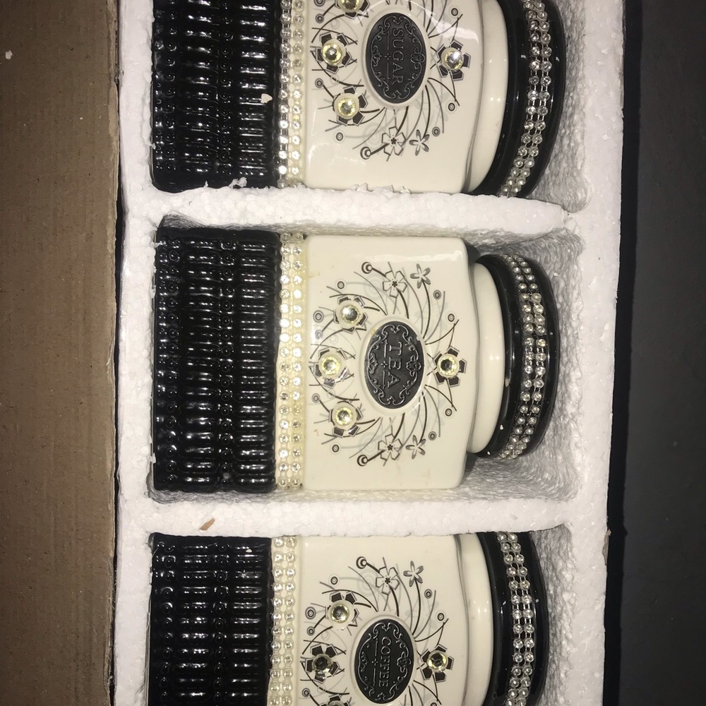 COFFEE, TEA, SUGAR JARS